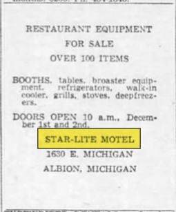 Star Lite Motel - 1964 Ad